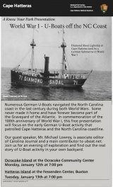 Program on WWI U-Boats Set for Jan. 12th